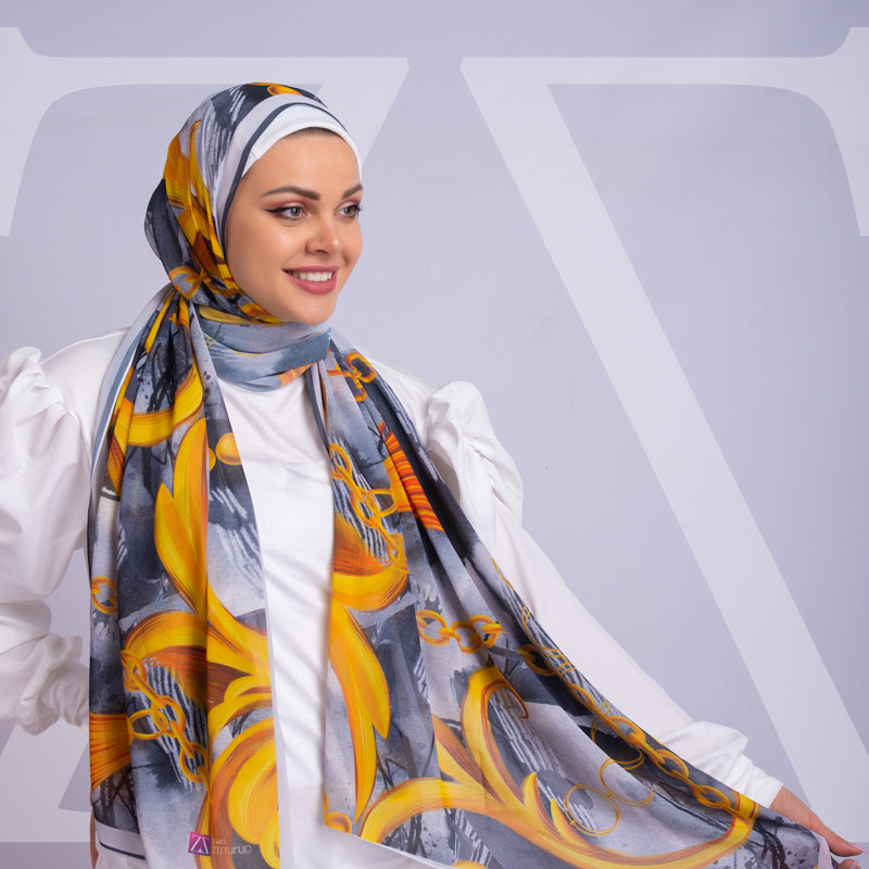 شيلة شيفون - مطبوع