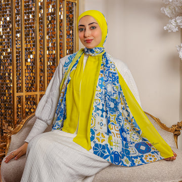 شيلة شيفون - مطبوع