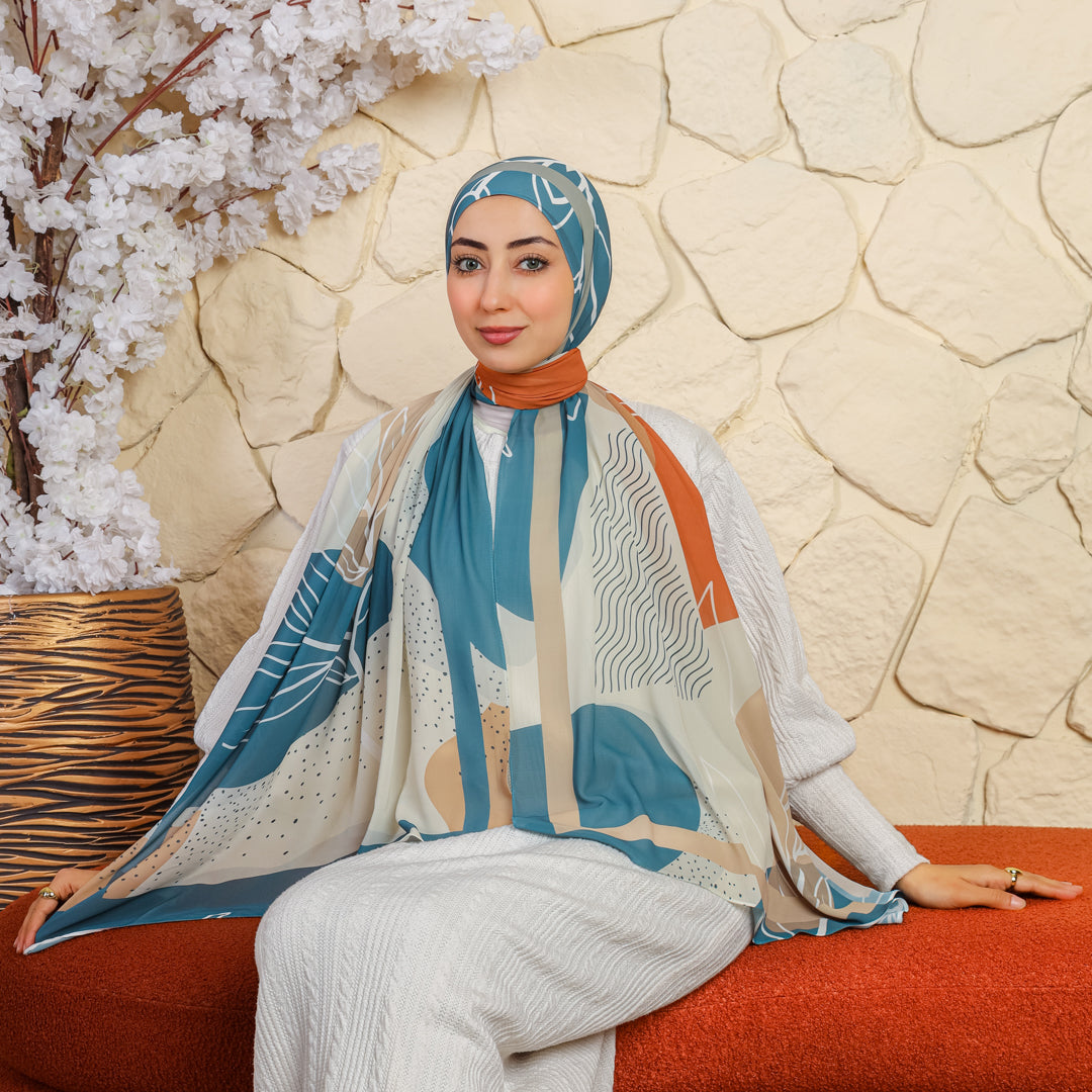 Chiffon Hijab -Printed