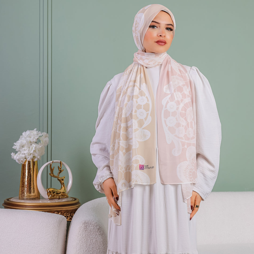 شيلة شيفون - مطبوع