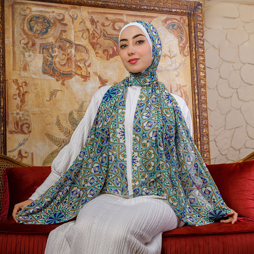 شيلة شيفون - مطبوع