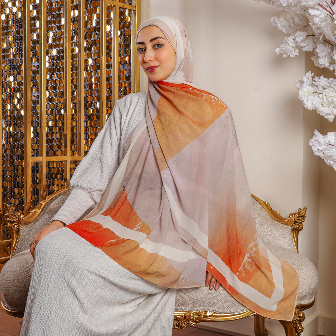 شيلة شيفون - مطبوع