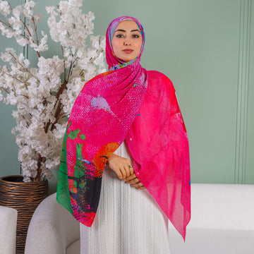 شيلة شيفون - مطبوع