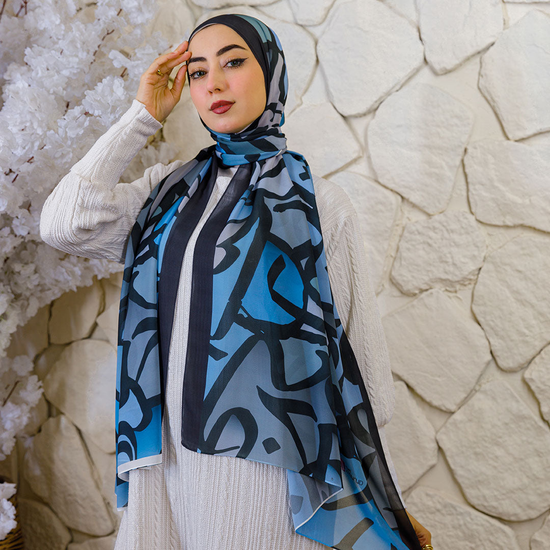 شيلة شيفون - مطبوع