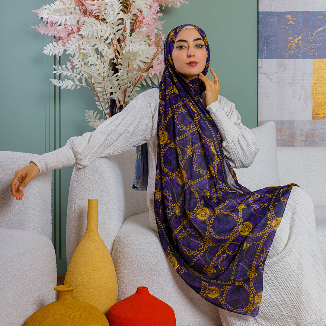 شيلة شيفون - مطبوع