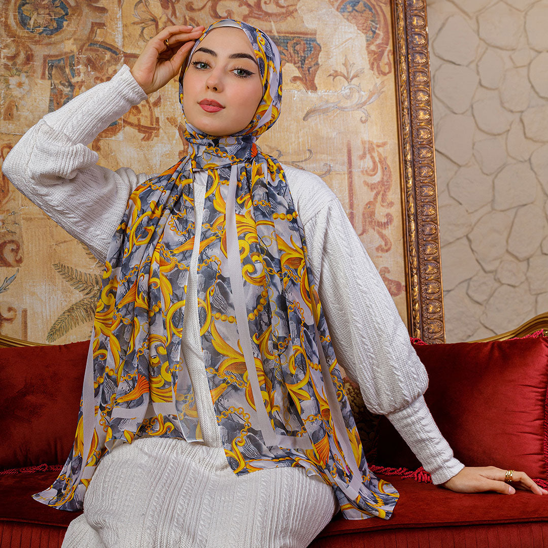 شيلة شيفون - مطبوع