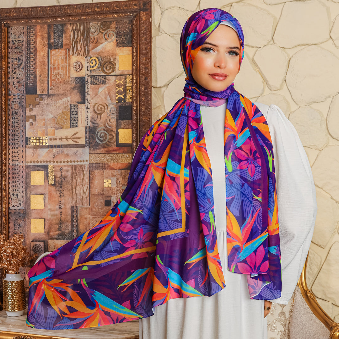 شيلة شيفون - مطبوع