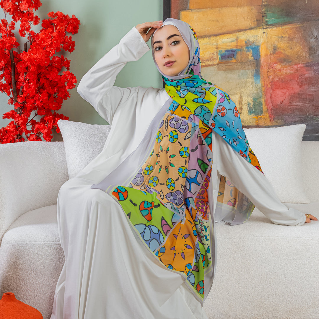 شيلة شيفون - مطبوع