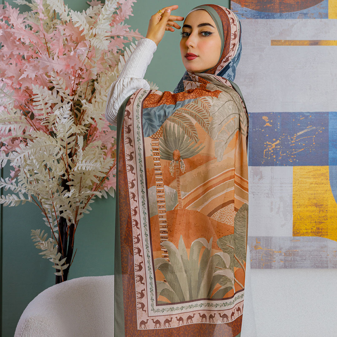 شيلة شيفون - مطبوع