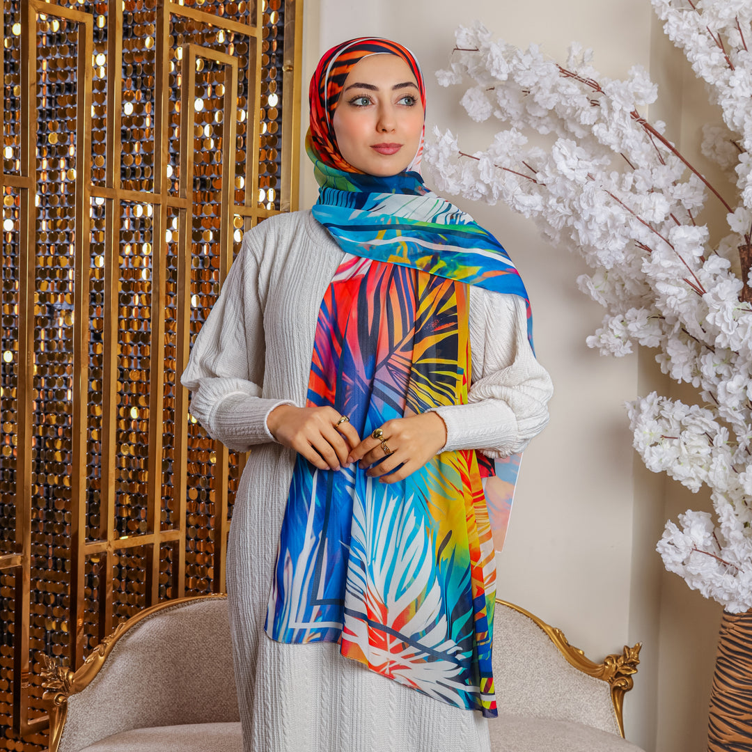 شيلة شيفون - مطبوع