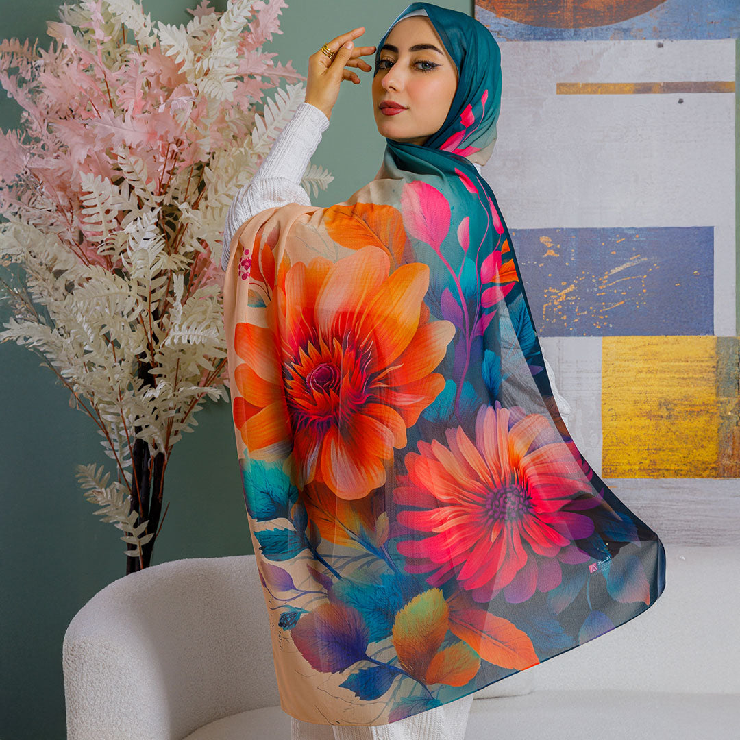 شيلة شيفون - مطبوع