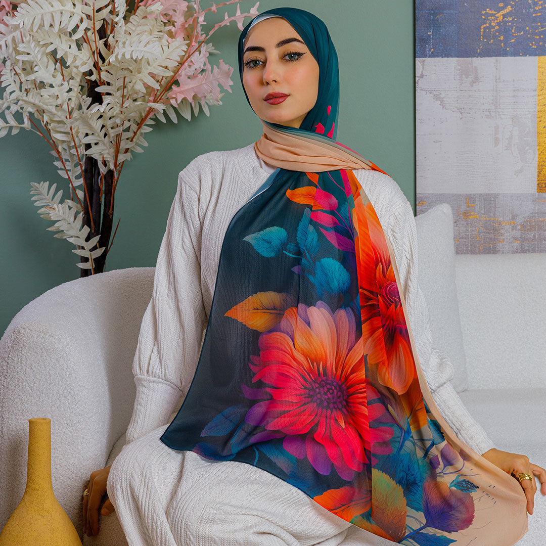 شيلة شيفون - مطبوع