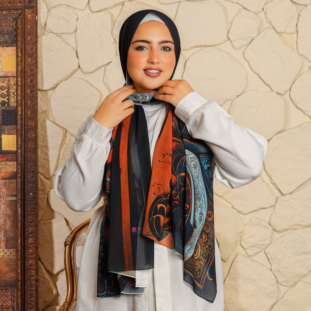 Chiffon Scarf -Printed