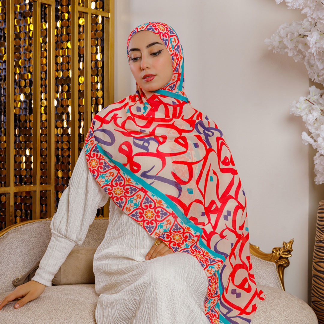شيلة شيفون - مطبوع