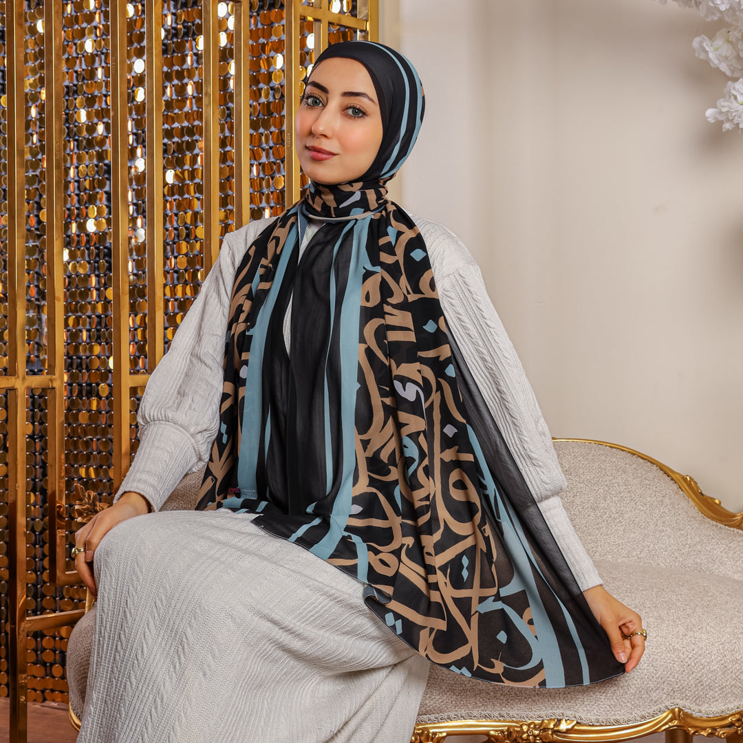 شيلة شيفون - مطبوع