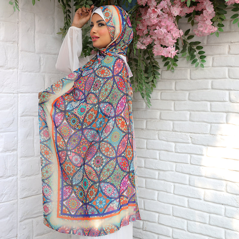 Chiffon Hijab -Printed