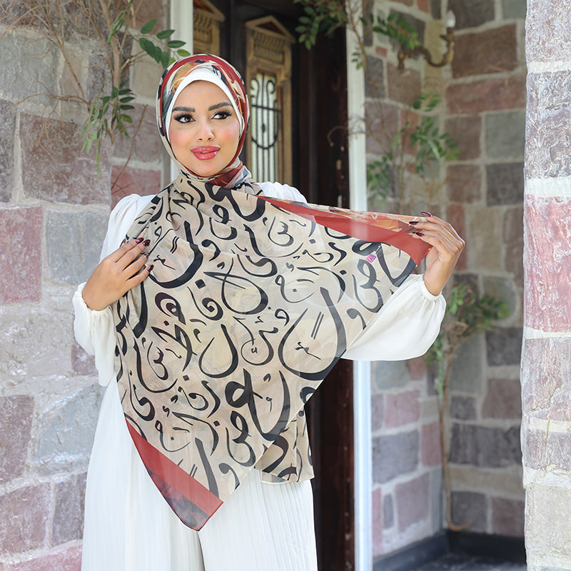 شيلة شيفون - مطبوع