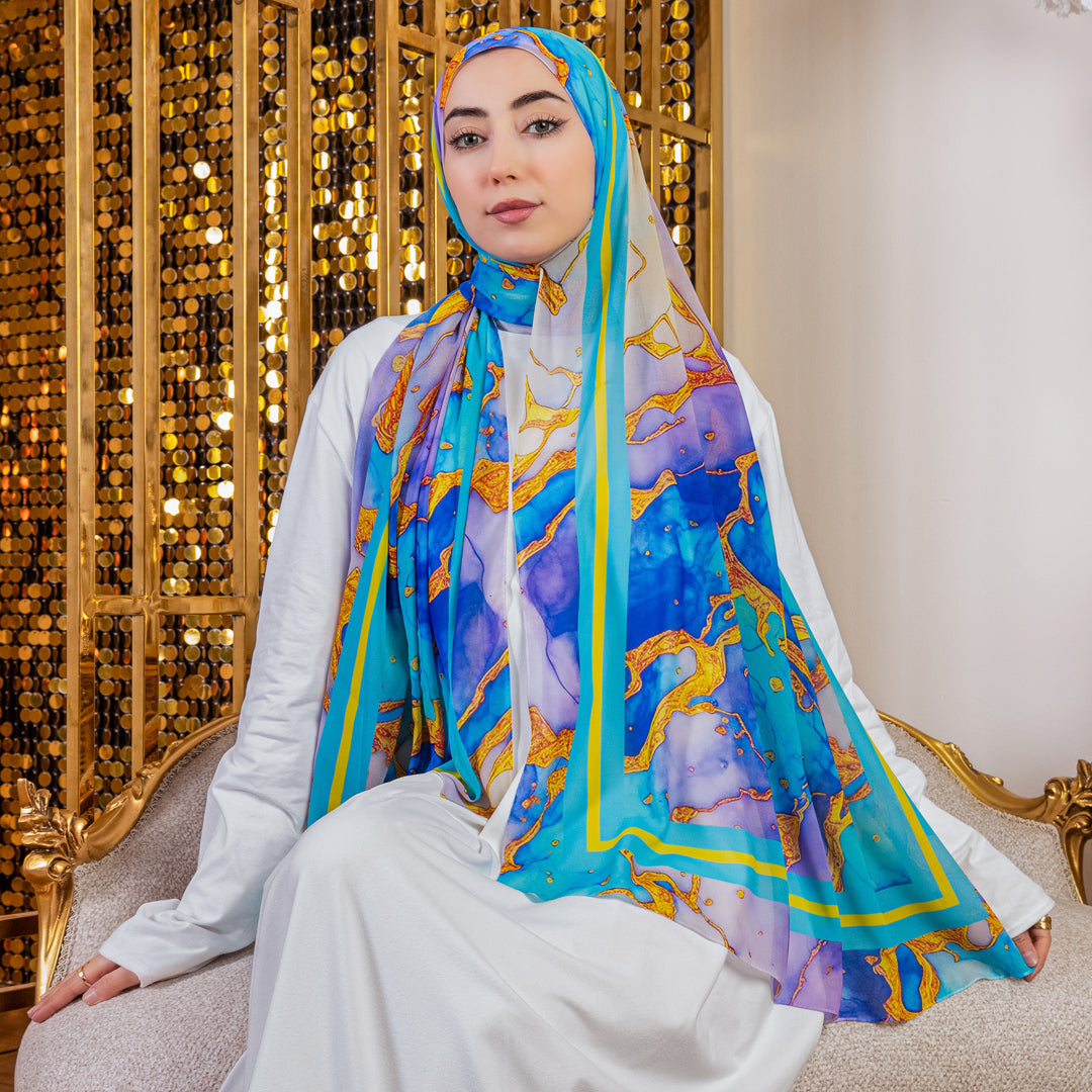 شيلة شيفون - مطبوع