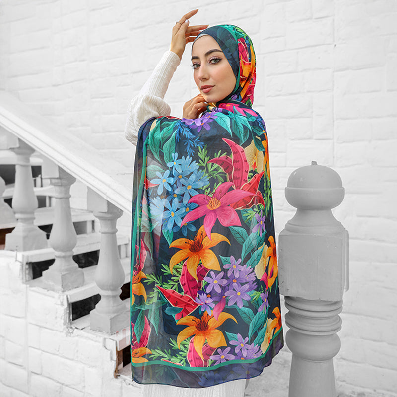 Chiffon Hijab -Printed