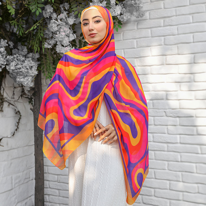 Chiffon Hijab -Printed