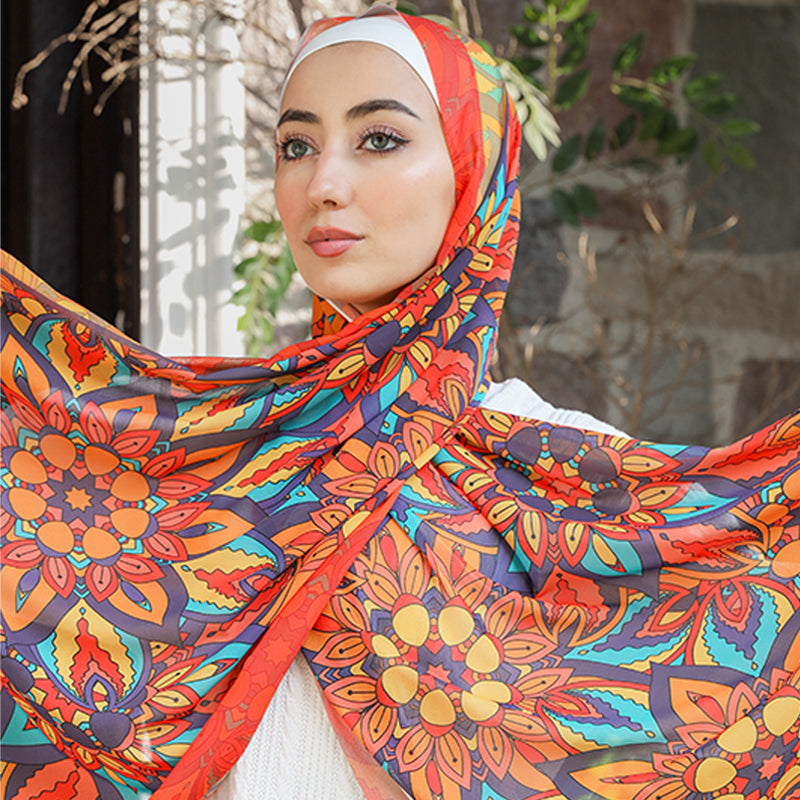شيلة شيفون - مطبوع
