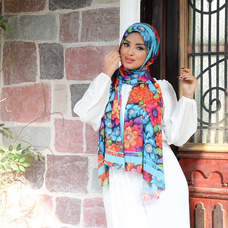 شيلة شيفون - مطبوع