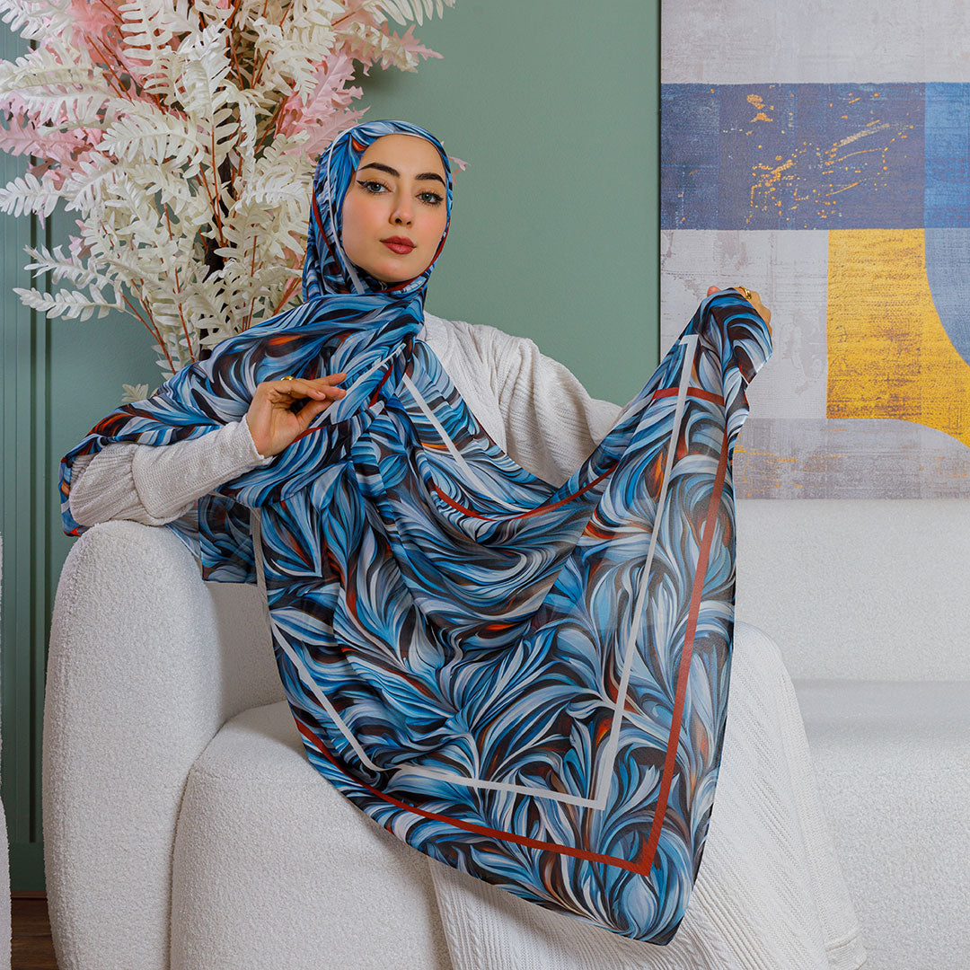 Chiffon Hijab -Printed