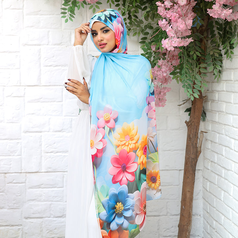 Chiffon Hijab -Printed