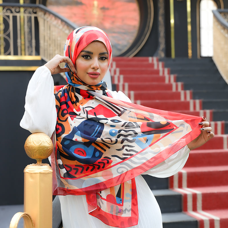 Chiffon Hijab -Printed