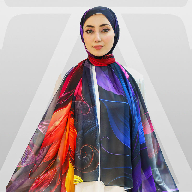 شيلة شيفون - مطبوع