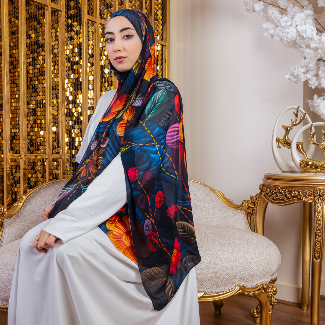 شيلة شيفون - مطبوع