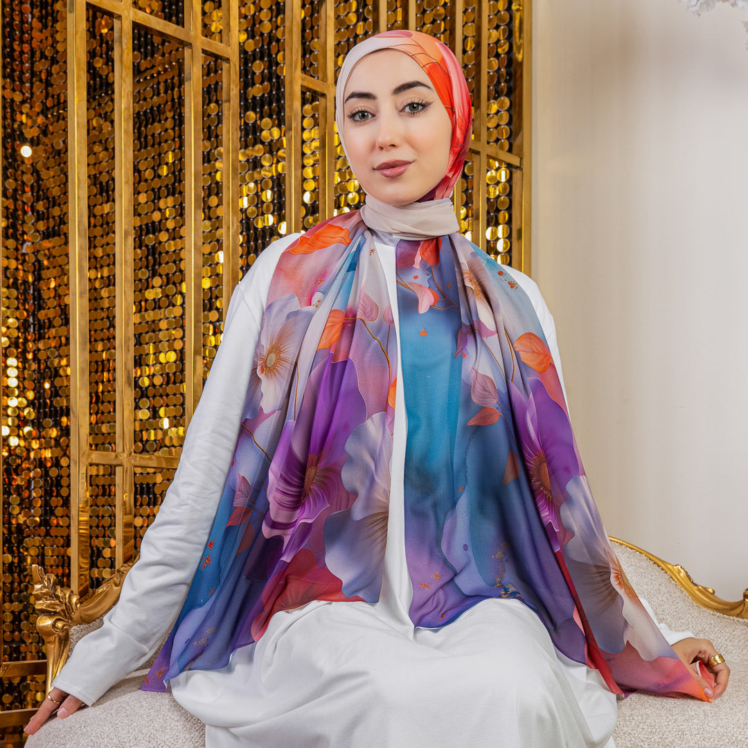 Chiffon Hijab -Printed