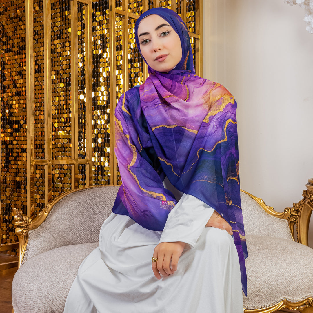Chiffon Hijab -Printed