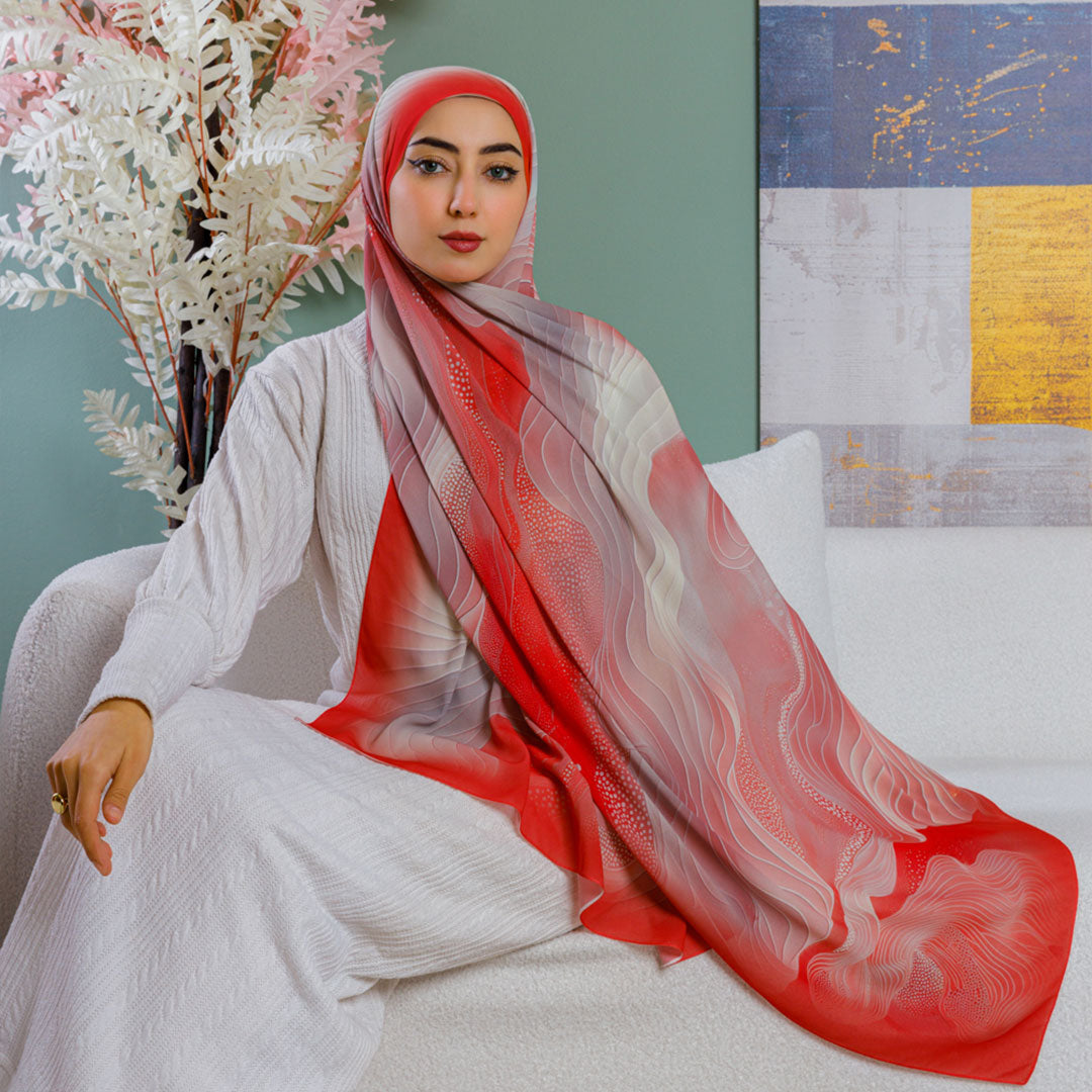 Chiffon Hijab -Printed
