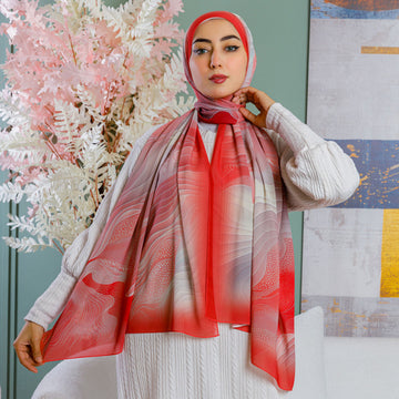 شيلة شيفون - مطبوع