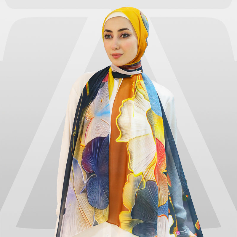 Chiffon Hijab -Printed