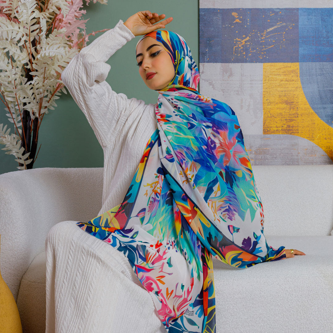 Chiffon Hijab -Printed