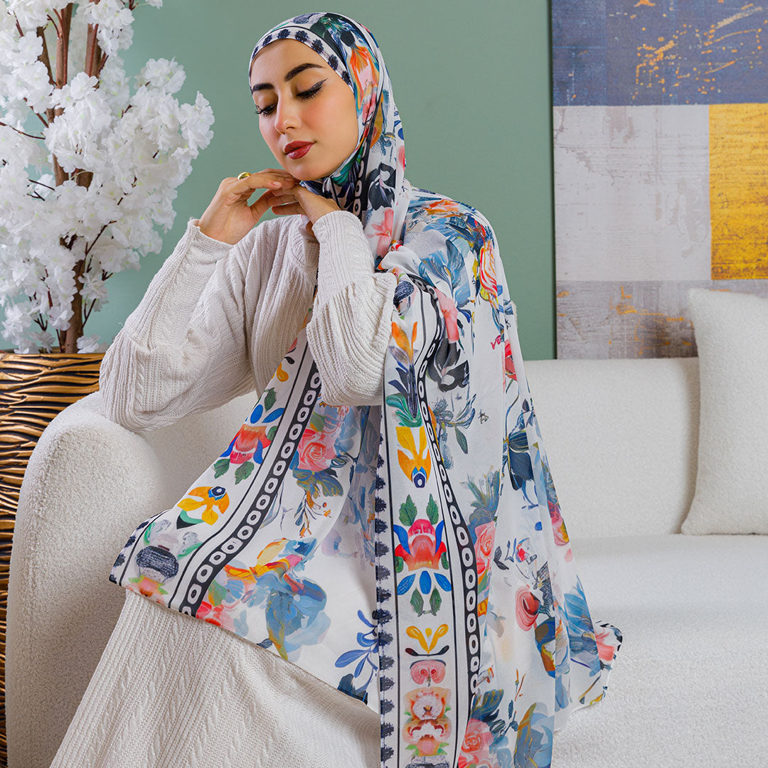 Chiffon Hijab -Printed