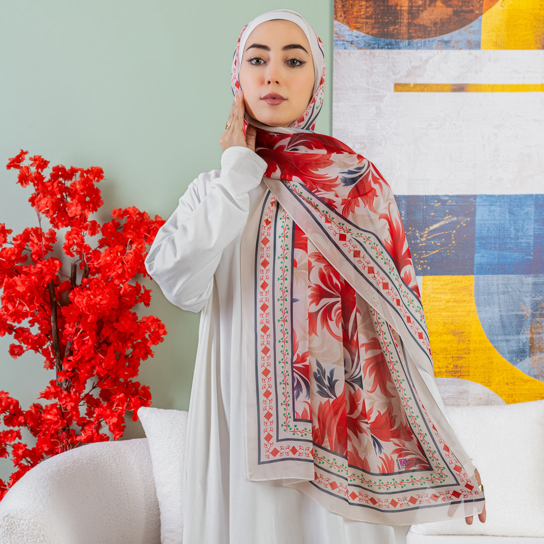 شيلة شيفون - مطبوع