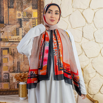 شيلة شيفون - مطبوع