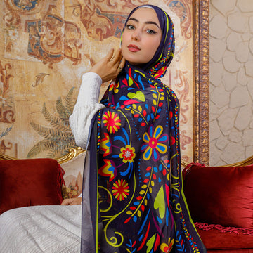 Chiffon Hijab -Printed