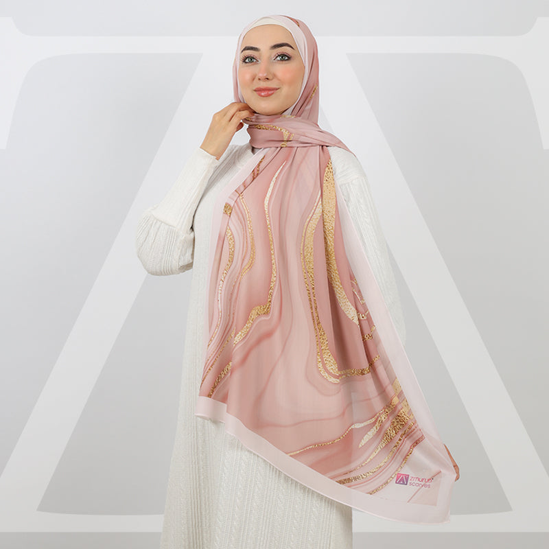 Mini Chiffon Hijab -Printed