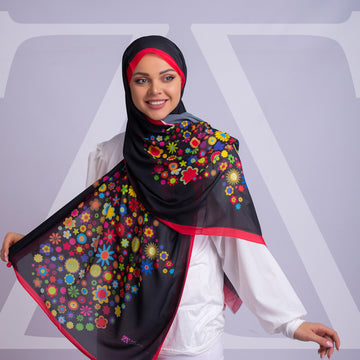 ميني شيلة شيفون - مطبوع