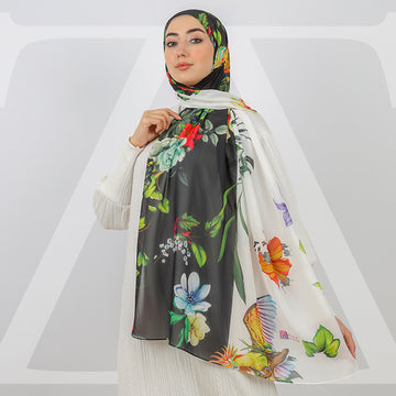 Mini Chiffon Hijab -Printed