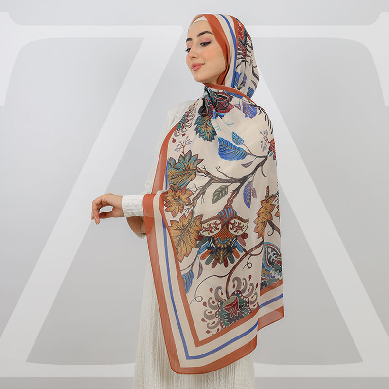 ميني شيلة شيفون - مطبوع