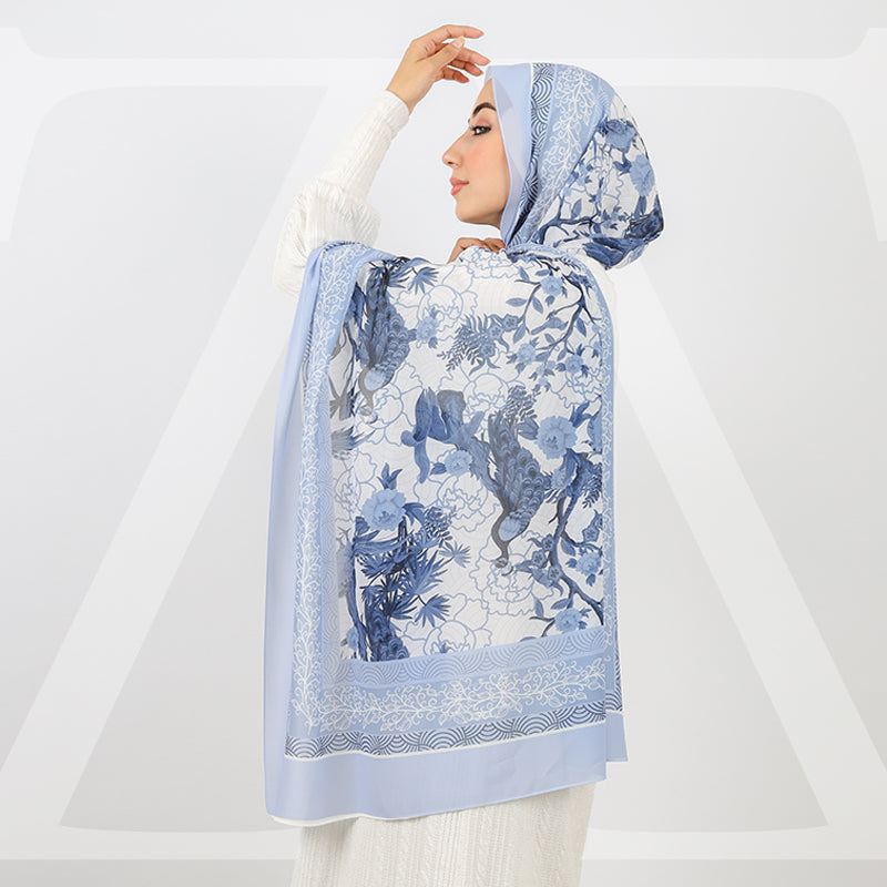 ميني شيلة شيفون - مطبوع