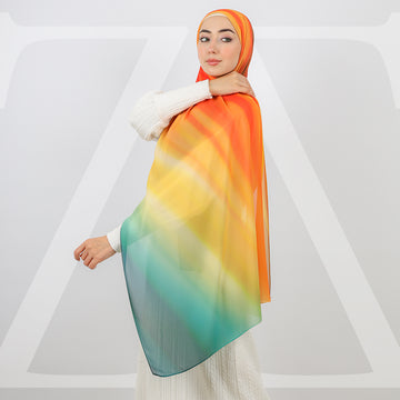 ميني شيلة شيفون - مطبوع