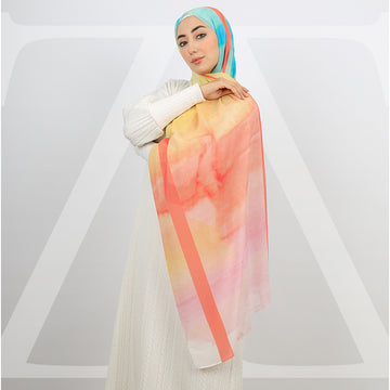 ميني شيلة شيفون - مطبوع