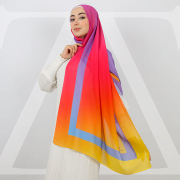 Mini Chiffon Hijab -Printed