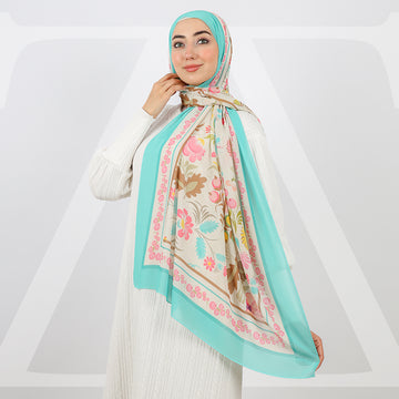 Mini Chiffon Hijab -Printed